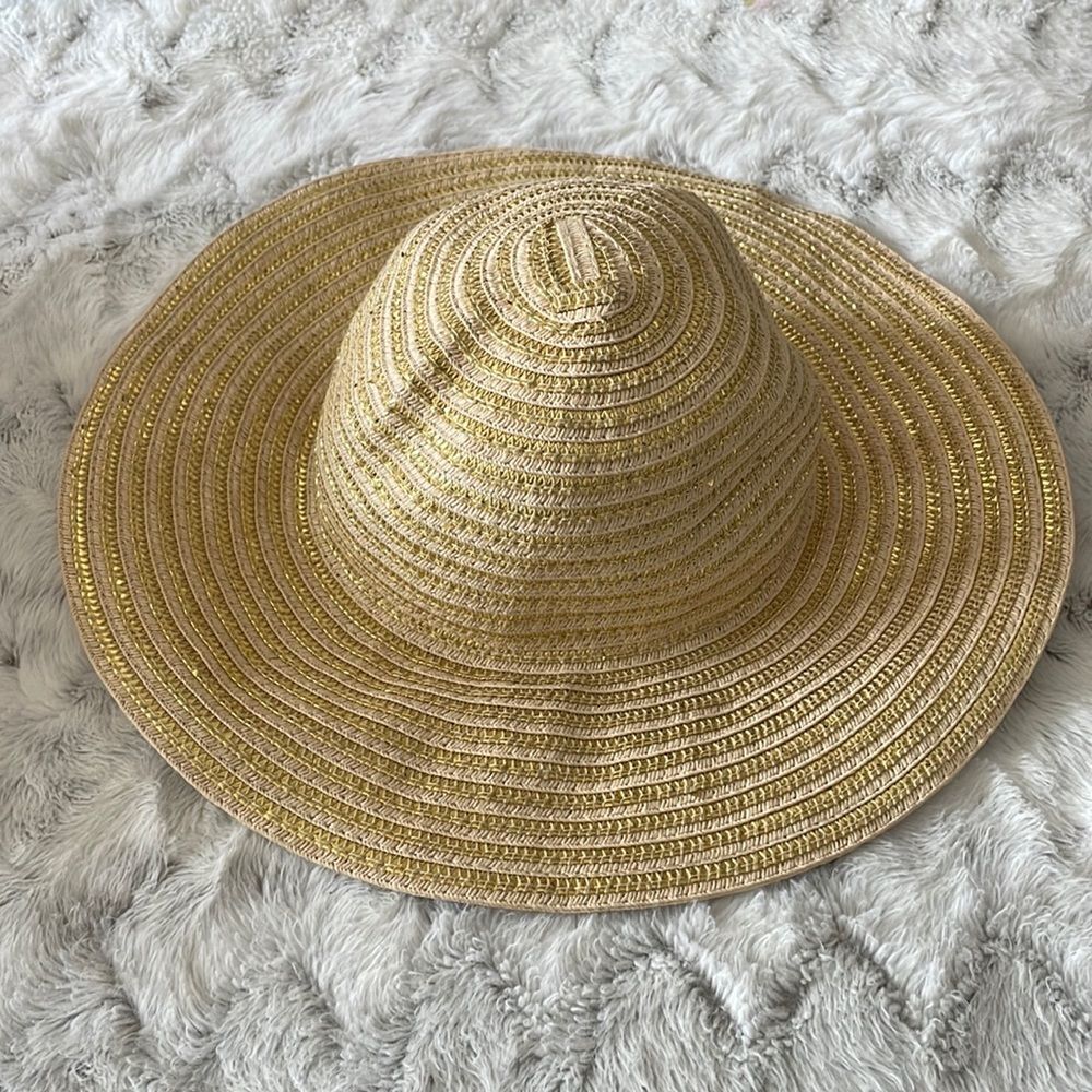 Gymboree beach vacation travel sun summer hat neutral color one size